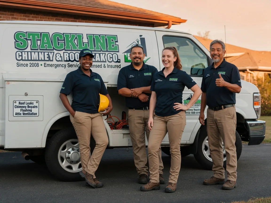 Chimney flashing repair company in Navasota, TX